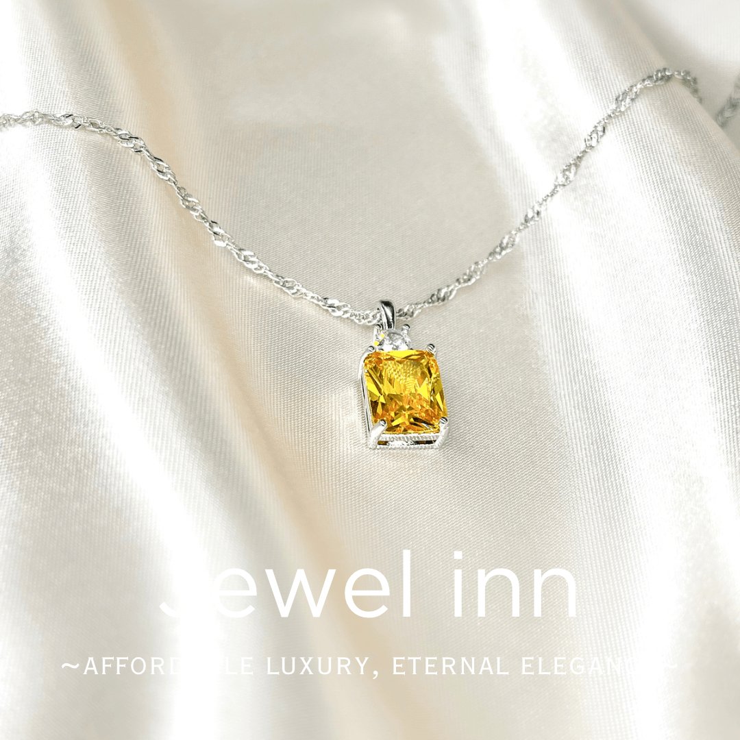 Elegant citrine pendant - Jewel Inn