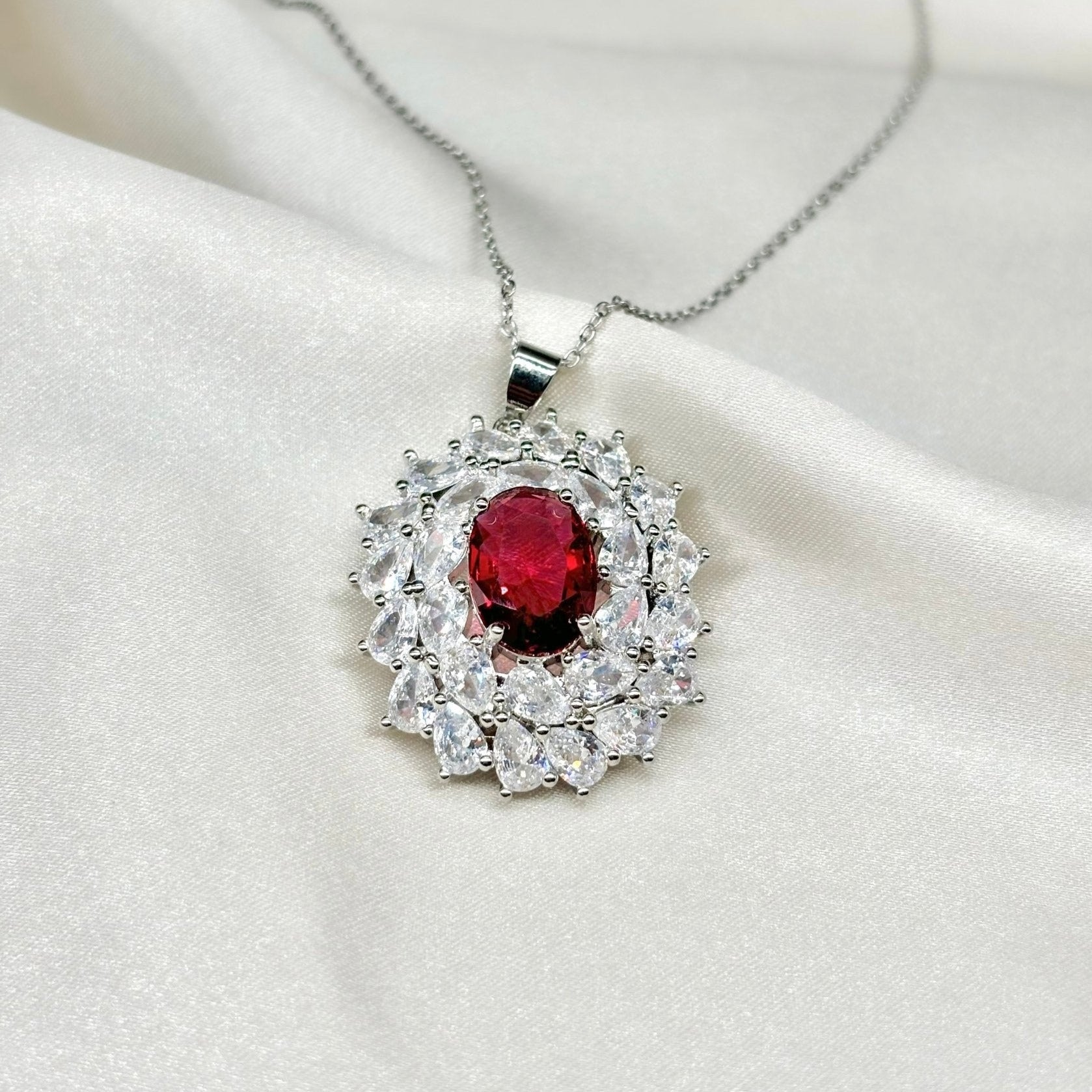 Ruby Silverlight Necklace - Jewel Inn