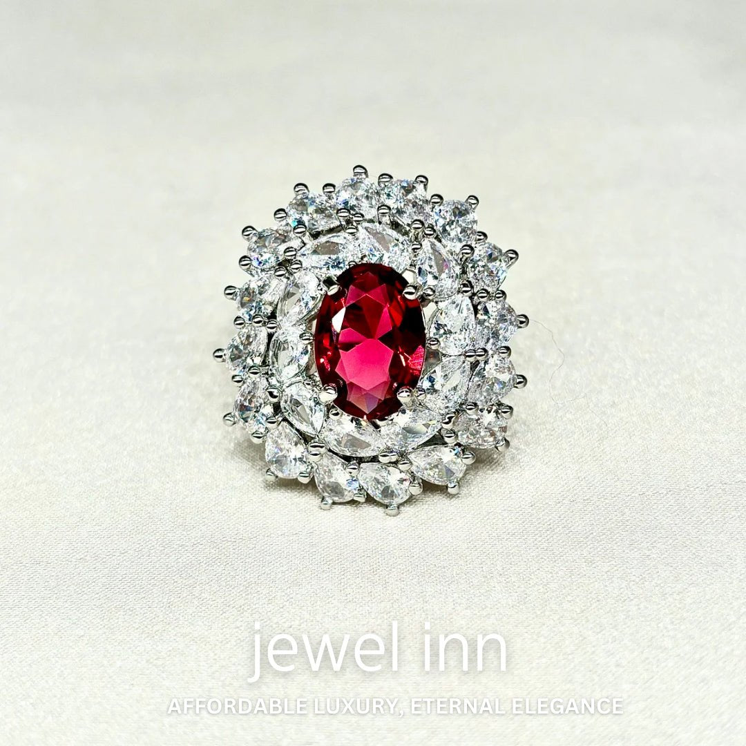 Ruby silverlight ring - Jewel Inn